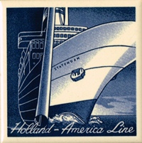 This series depicts posters of the Holland America Line. I have this series complete.